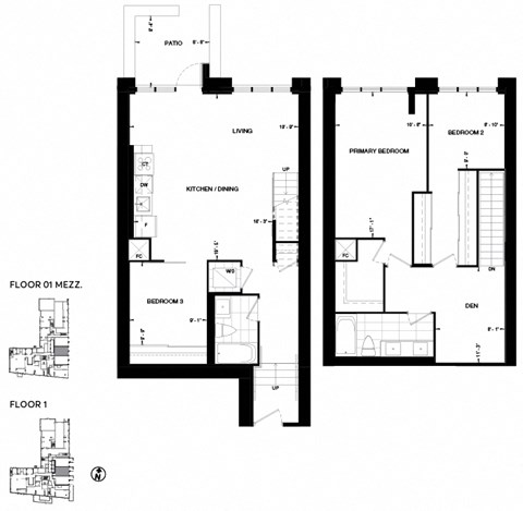 floor plan of the first floor of the house